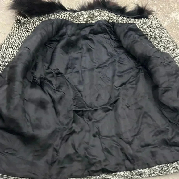 Vintage real fur trim penny lane academia blazer  jacket - Picture 6 of 8